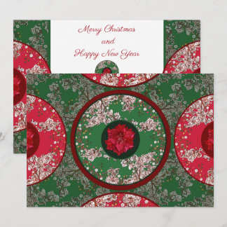 Flowers for Christmas Holiday Card