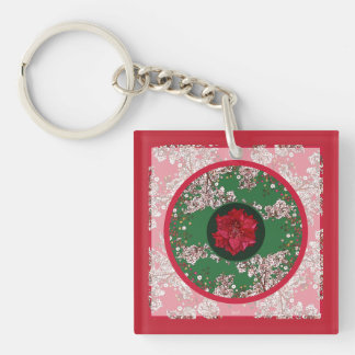 Flowers for Christmas Key Ring