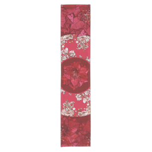 Flowers for Christmas Short Table Runner