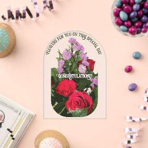 Flowers for You - Celebration Card Acrylic Invitations