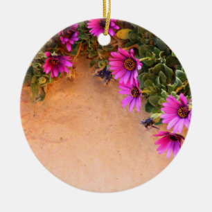 Flowers frame ceramic tree decoration
