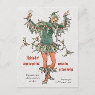 Flowers from Shakespeare Holly Walter Crane CC0968 Postcard