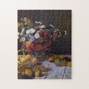 Flowers & Fruit Monet Fine Art Jigsaw Puzzle