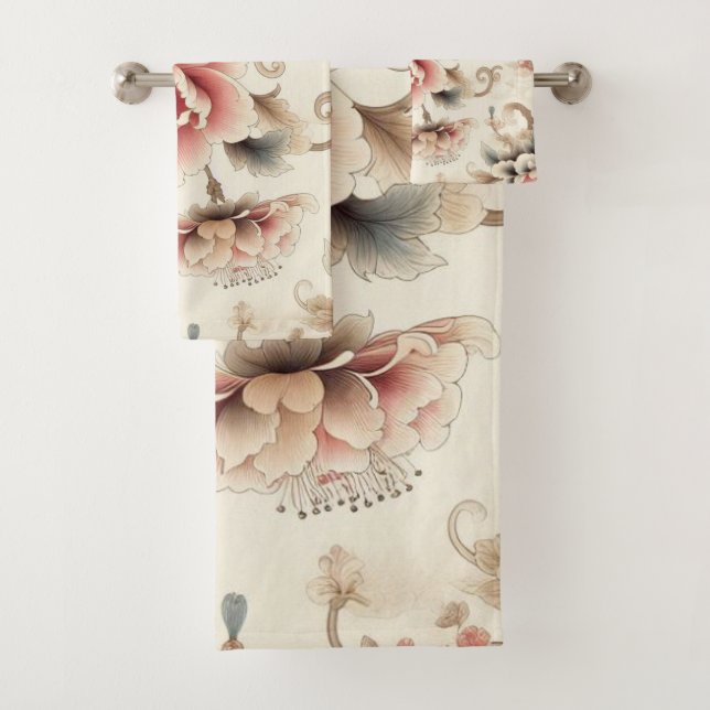 Flowers Garden 4 Bath Towels (Insitu)