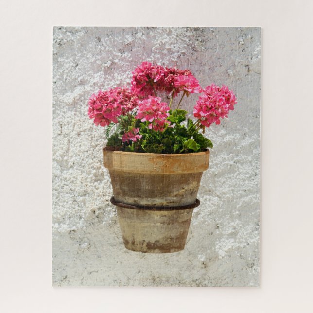 Flowers | Geranium In Flower in Pot Jigsaw Puzzle (Vertical)