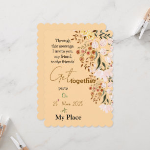 Flowers Get-Together Invitation