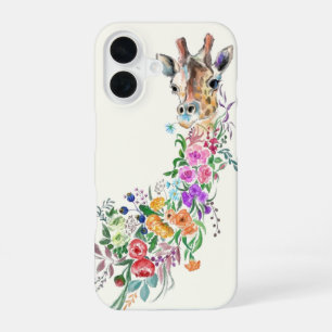 Flowers Giraffe iPhone Case