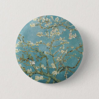 Flowers Gogh Branches Almond Blossoms Nature 6 Cm Round Badge