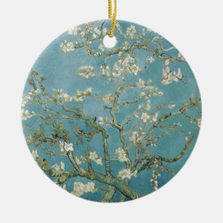Flowers Gogh Branches Almond Blossoms Nature Ceramic Tree Decoration
