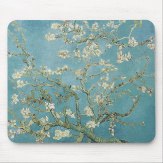 Flowers Gogh Branches Almond Blossoms Nature Mouse Pad