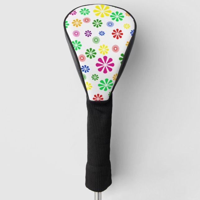 Flowers Golf Head Cover (Front)