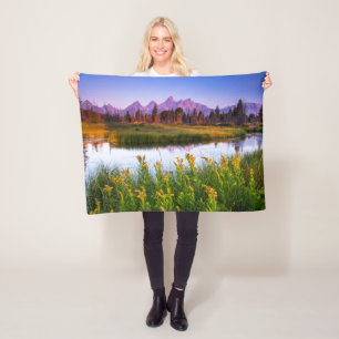 Flowers   Grand Teton National Park, Wyoming Fleece Blanket