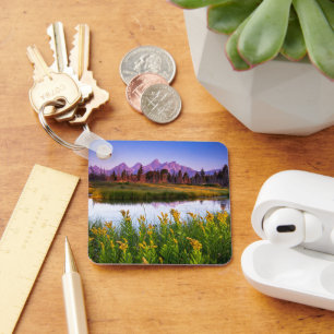 Flowers Grand Teton National Park, Wyoming Key Ring
