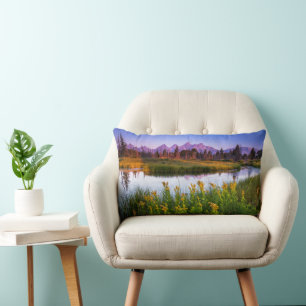 Flowers Grand Teton National Park, Wyoming Lumbar Cushion