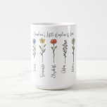 Flowers & Grandchildren's Names - Grandma's Garden Coffee Mug<br><div class="desc">Celebrate the love between a grandmother and her grandchildren with this beautiful "Grandma's Little Garden of Love" mug. Featuring delicate flowers and customisable grandchildren's names, this mug is the perfect gift for Mother’s Day, birthdays, or any special occasion. Designed to bring a smile with every sip, it’s a heartfelt keepsake...</div>