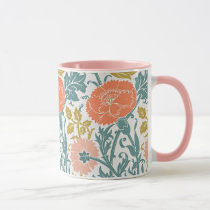 Flowers, Graphic Vintage Art Mug