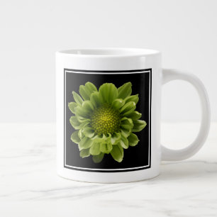 Flowers   Green Chrysanthemum Large Coffee Mug