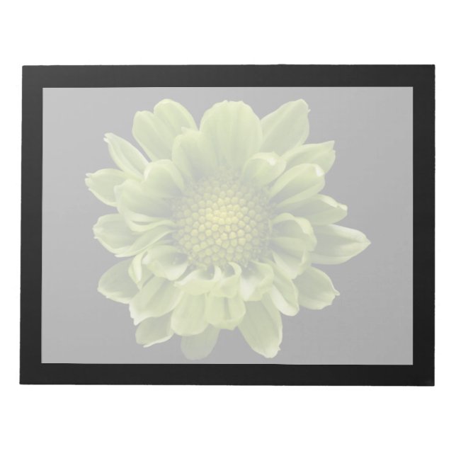Flowers | Green Chrysanthemum Notepad (Front)