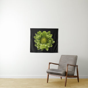 Flowers   Green Chrysanthemum Tapestry