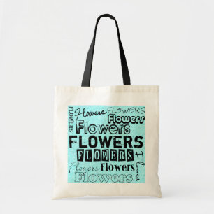 Flowers Grocery Tote Bag