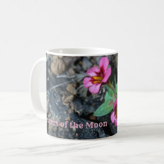 Flowers Growing in Lava Rock, Craters of the Moon  Coffee Mug (Front Left)