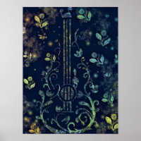 Flowers Guitar Art - Romantic Sound
