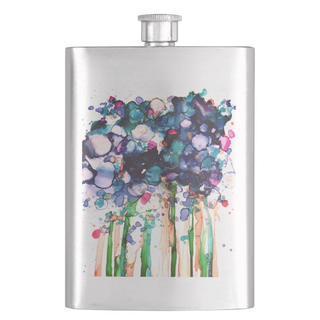 Flowers Hip Flask (Front)