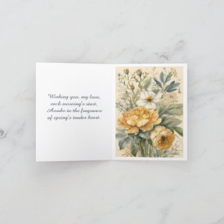 Flowers  holiday card