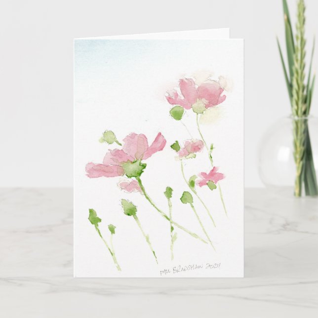 Flowers Holiday Card (Front)