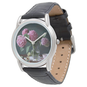 Flowers Hydrangeas in Vase Watch