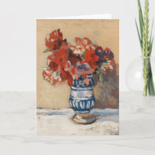 Flowers in a Blue Vase Christopher Wood Card