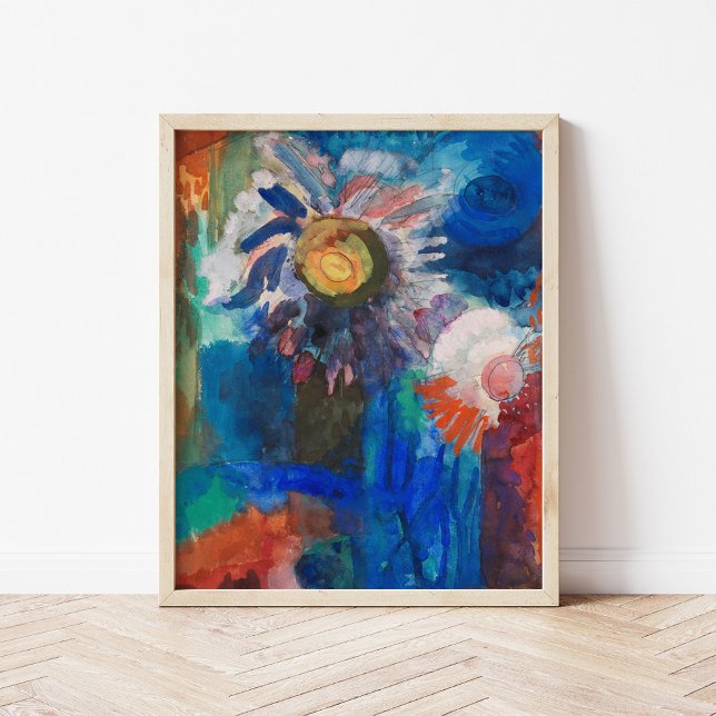 Flowers in a Blue Vase | Fritz Schaefler Poster (Creator Uploaded)