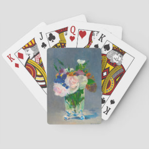 Flowers in a Crystal Vase by Manet Playing Cards