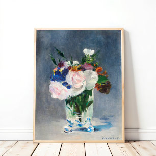 Flowers in a Crystal Vase Poster