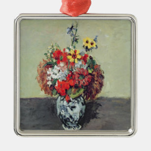 Flowers in a Delft vase, c.1873-75 Metal Ornament