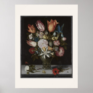 Flowers in a Glass - Dutch Still Life Art Print