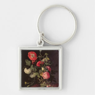 Flowers in a Glass Vase, 1667 Key Ring