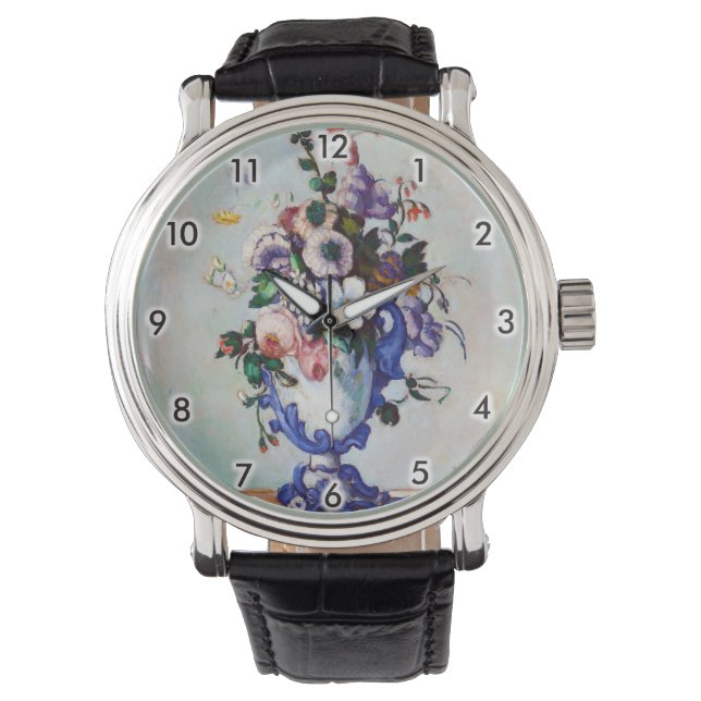 Flowers in a Rococo Vase, Paul Cezanne Watch (Front)