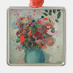 Flowers in a Turquoise Vase, c.1912 Metal Tree Decoration