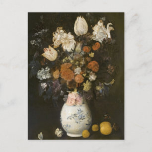 Flowers in a Vase by Judith Leyster Postcard