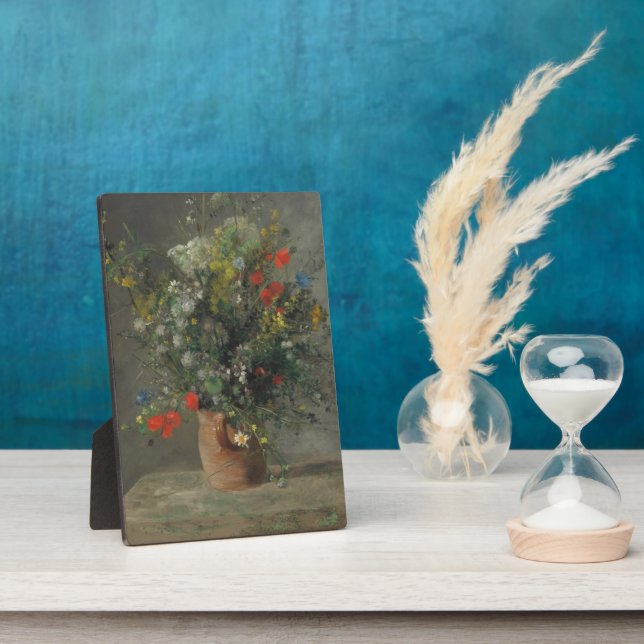 Flowers in a Vase, c.1866 Plaque (Side)
