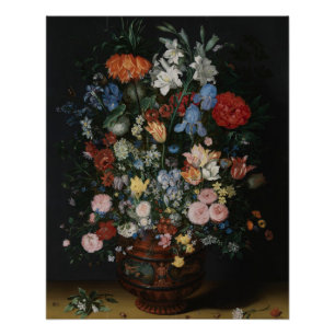 Flowers in a Vase - Jan Brueghel Poster