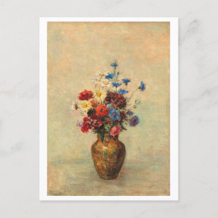 Flowers in a Vase Painting Postcard