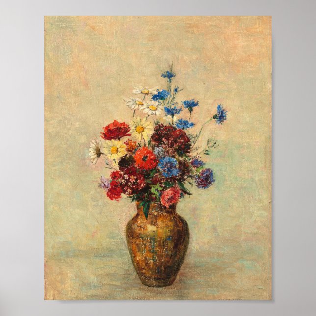 flowers in a vase poster (Front)
