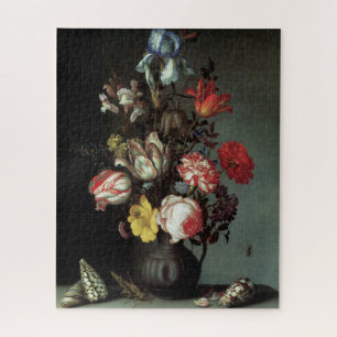 Flowers in a Vase with Shells and Insects Jigsaw Puzzle