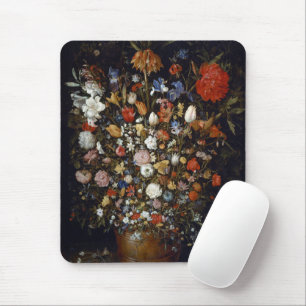 Flowers in a Wooden Vessel (by Jan Brueghel) Mouse Pad