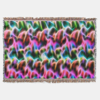 Flowers in abstract pastel colour cushion throw blanket