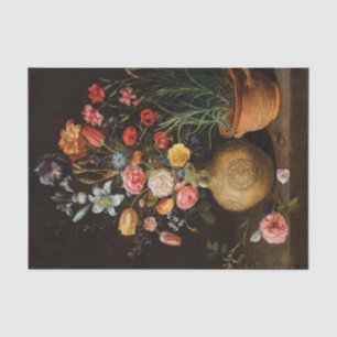 Flowers in an Earthenware Vase by Clara Peeters Tissue Paper