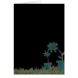 Flowers in black