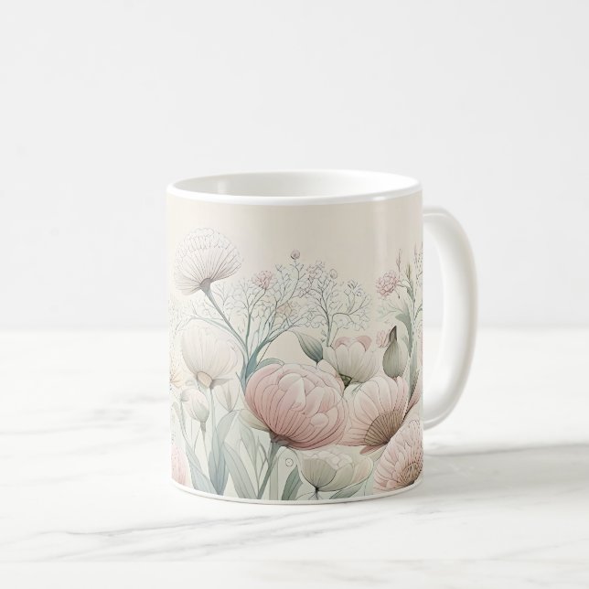 Flowers in Bloom Coffee Mug (Front Right)